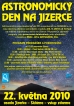 Astronomický den na Jizerce 22. května 2010 - plakát